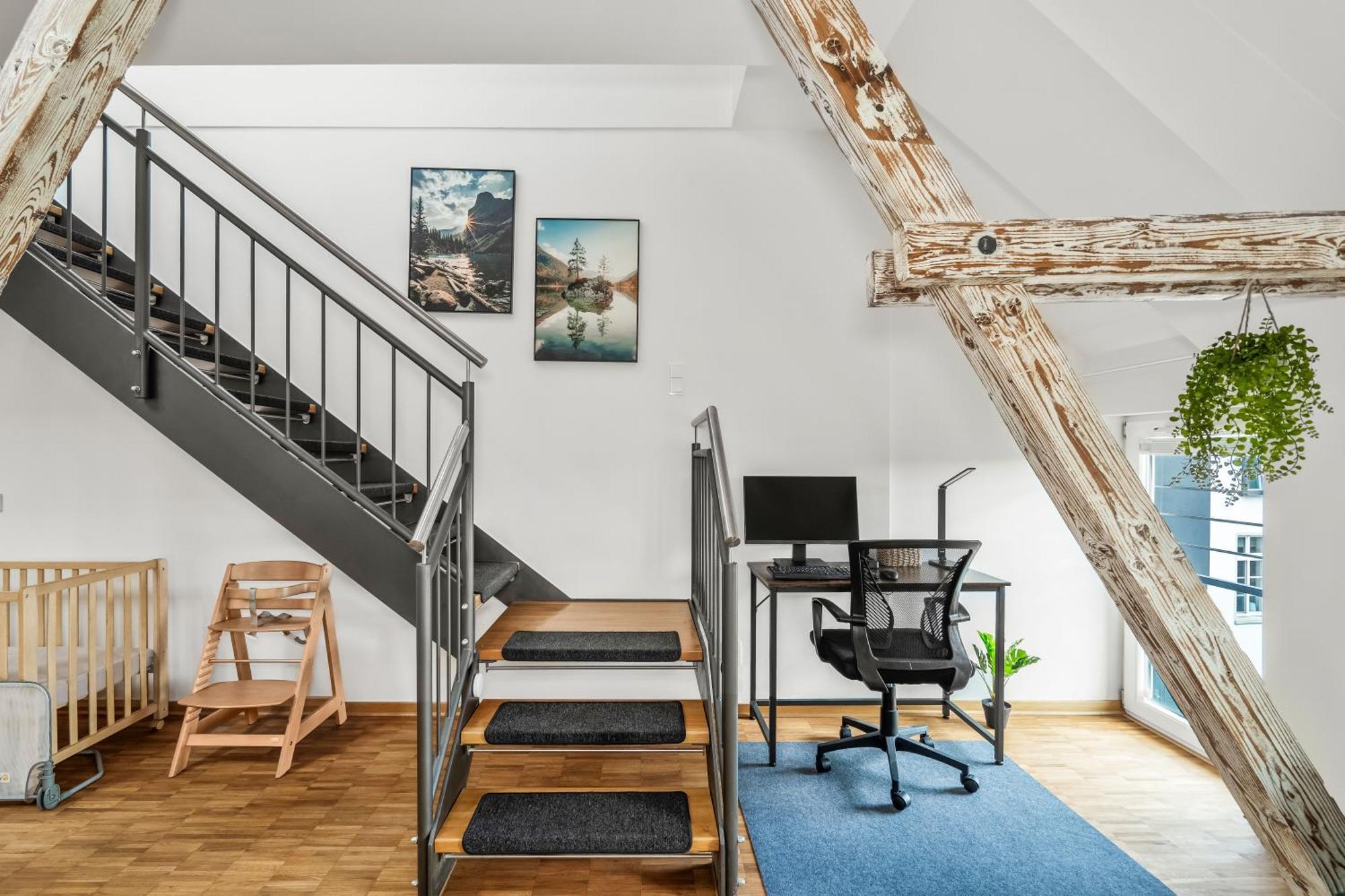 Dnd Design Loft I 170Qm I Parken I Balkon I Workstation I Netflix I Kaffee I Waschmaschine I Trockner I Xbox I Ausblick Apartman Würzburg Kültér fotó