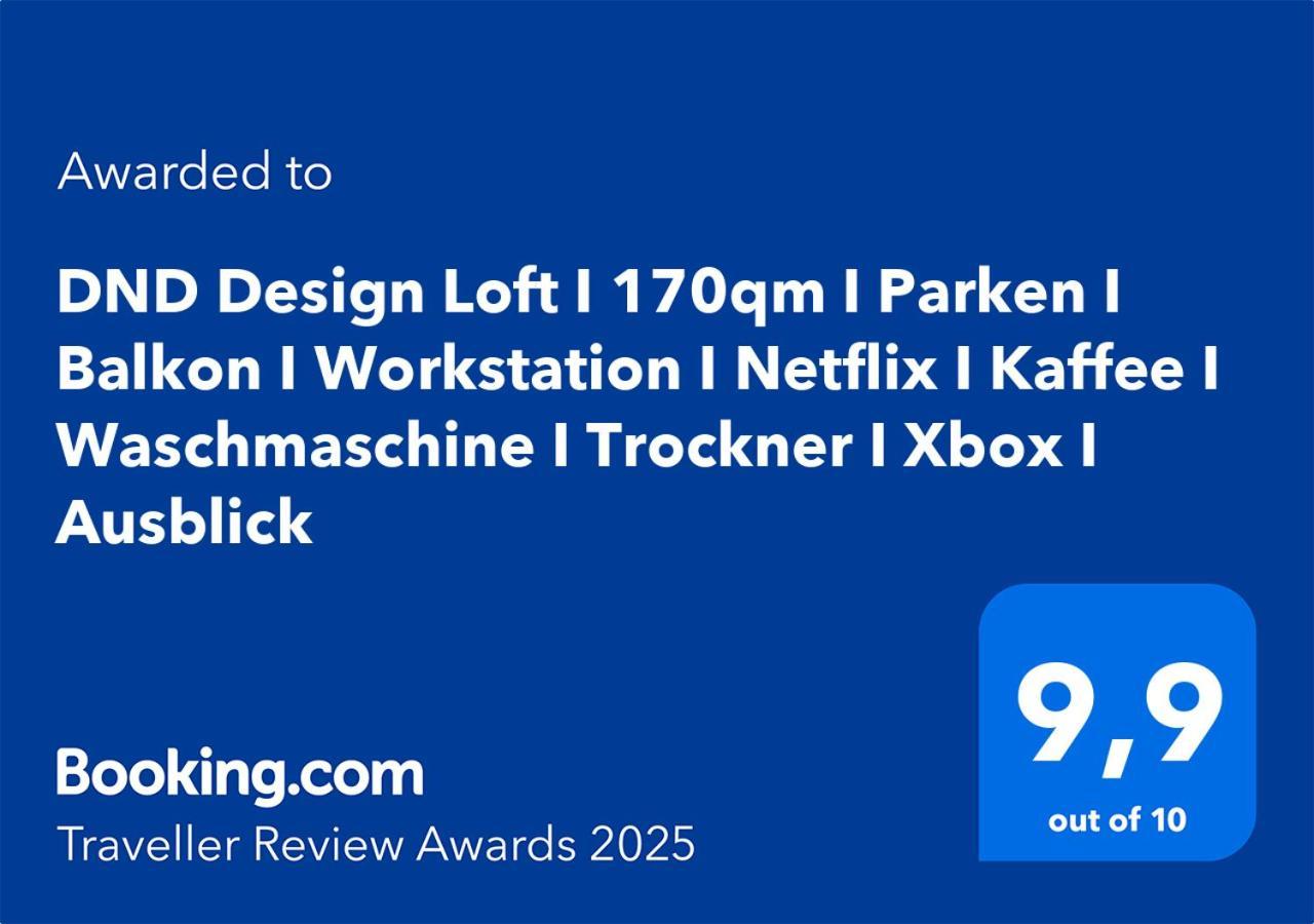 Dnd Design Loft I 170Qm I Parken I Balkon I Workstation I Netflix I Kaffee I Waschmaschine I Trockner I Xbox I Ausblick Apartman Würzburg Kültér fotó